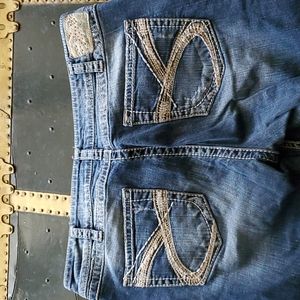 Silver Twisted jeans, size 16